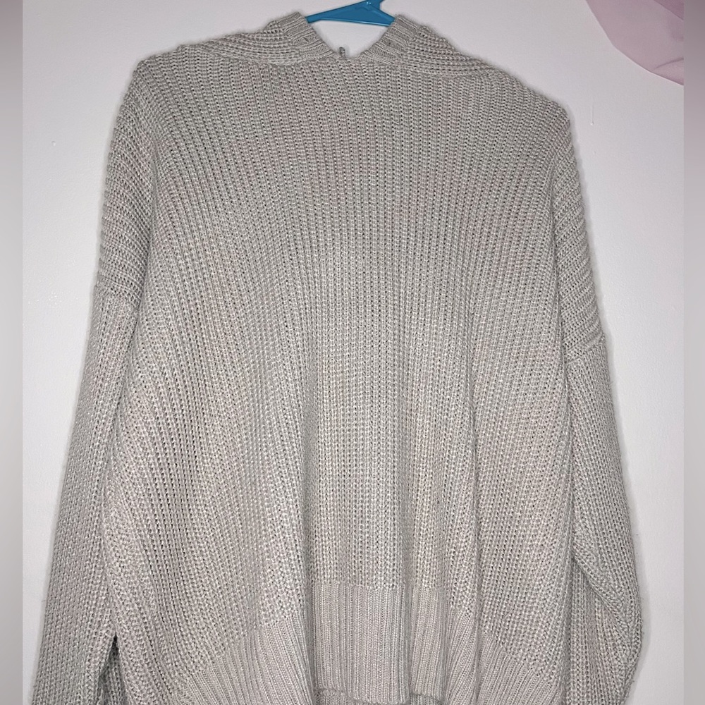 Tan oversized knitted sweater